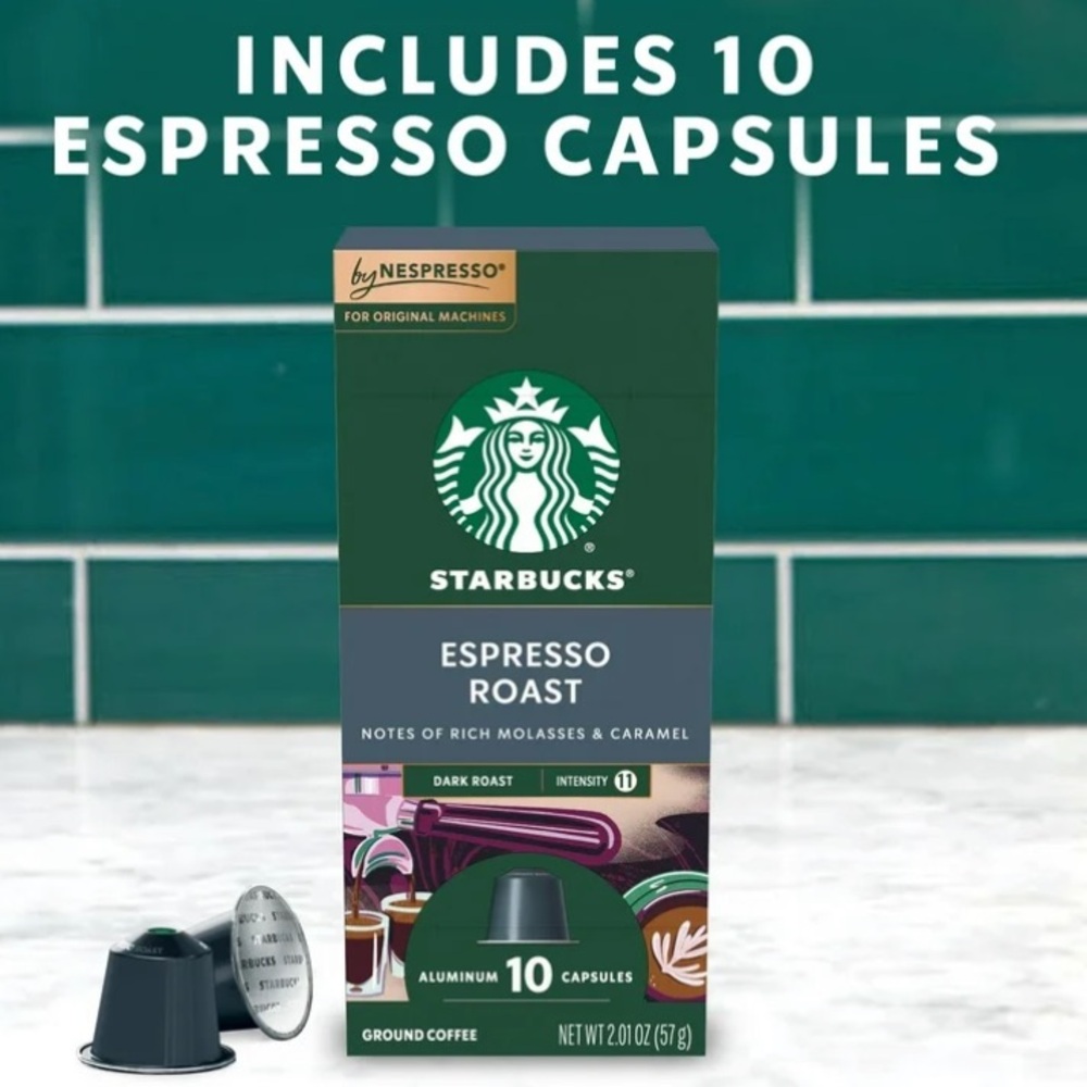 Starbucks By Nespresso Original Line, Espresso Roast, 10 count